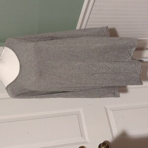 J. Jill Large Oversized Gray Long Sleeve Fleece Lined Top